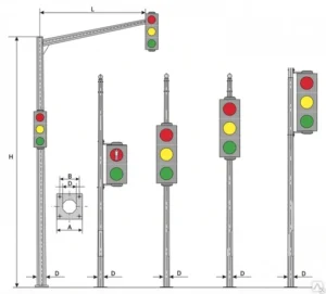 Изготовление опор светофоров в Нижнем Новгороде. Опоры светофоров играют ключевую роль в обеспечении безопасности дорожного движения