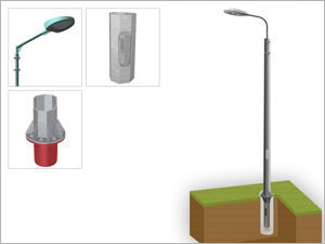 Фланцевые опоры освещения изготовление в Нижнем Новгороде